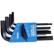 Ekling Hex-L key set of 9 short series metric - plastic holder #10509